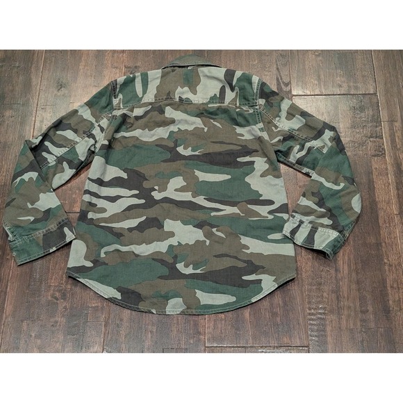 J.Crew Jacket Womens XXS Green Camo Utility‎ Shirt Shacket Military G8539 New - Picture 9 of 9